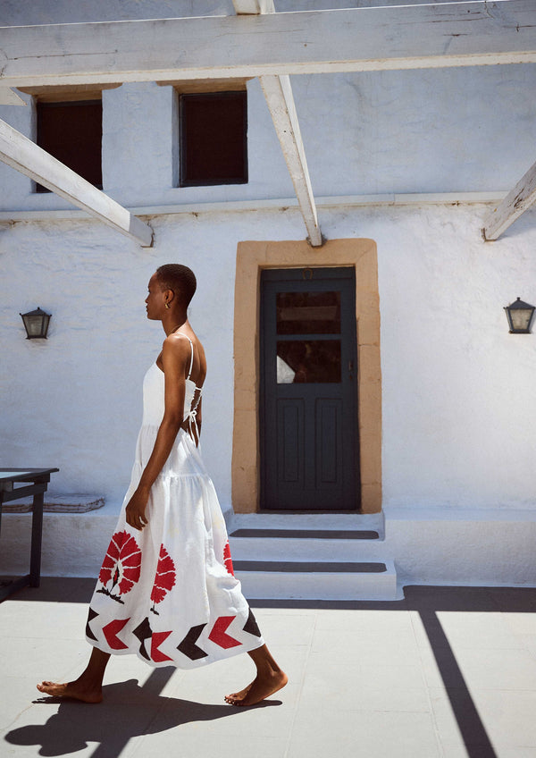 Kori-Melissani White Red Dress-Justbrazil