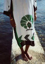 Kori-Nakuru White Green Black Dress-Justbrazil