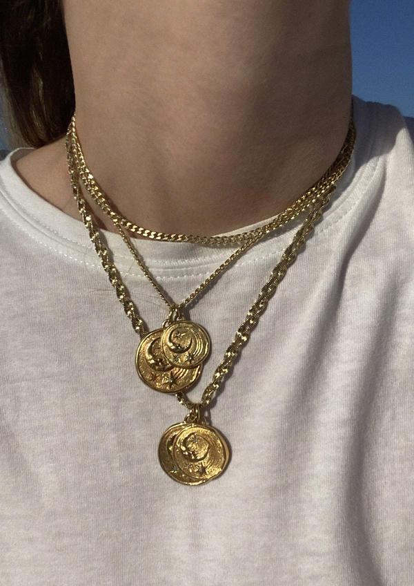 LUNA SMALL & LARGE ANCHOR NECKLACE HERMINA JUST BRAZIL