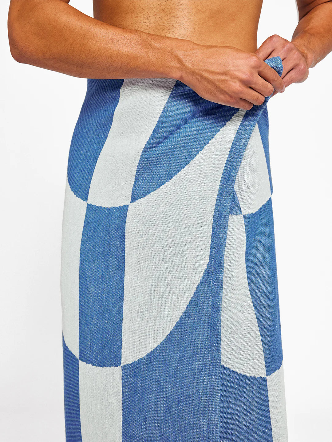 Lake Blue Towel Copacabana Chechered