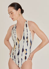 Lenny Niemeyer-Deep V Back Strap One Piece-Justbrazil
