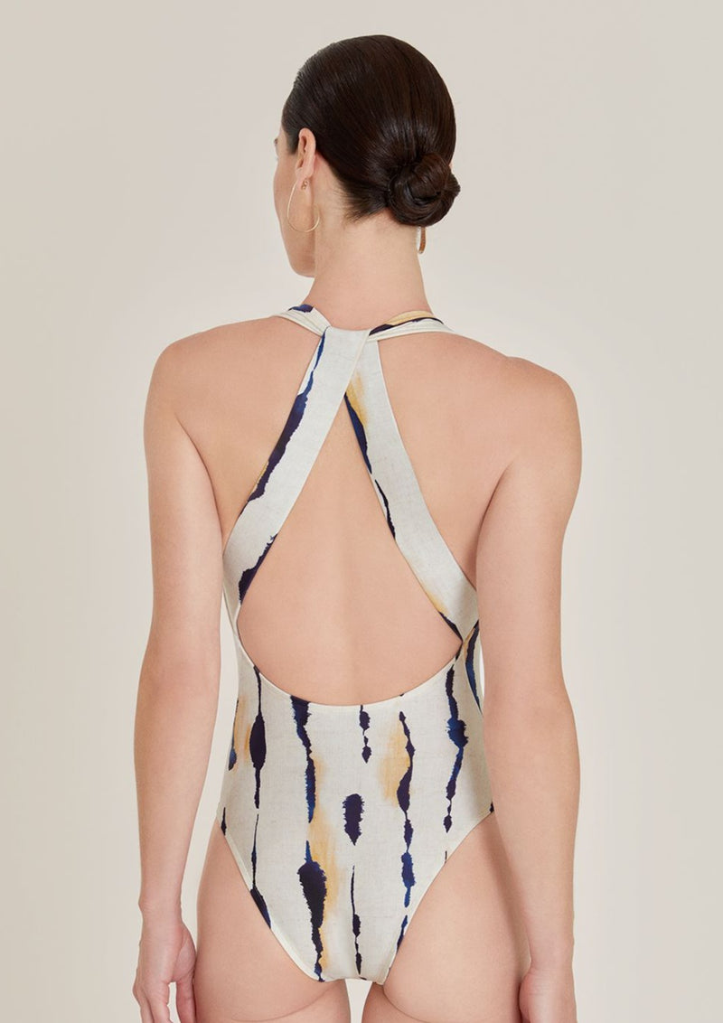 Lenny Niemeyer-Deep V Back Strap One Piece-Justbrazil