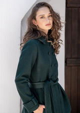 MACOLETA DARK GREEN COAT GALERIA JUST BRAZIL