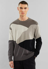 MORA CUT MOUNTAIN GREY SWEATER DEDICATED