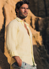Mr Linen Lemon Shirt