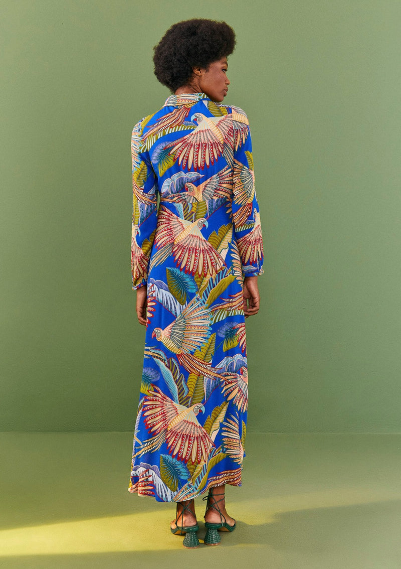 Farm rio-Macaw Flight Maxi Dress-Justbrazil