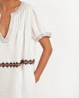  Kori-Mondsee White Brown Dress-Justbrazil