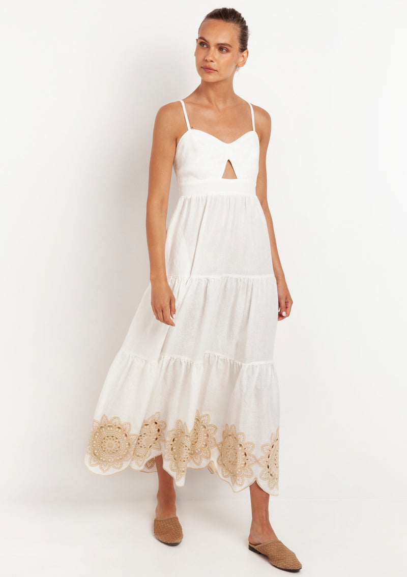 Kori-Ohrid White Cream Dress-Justbrazil