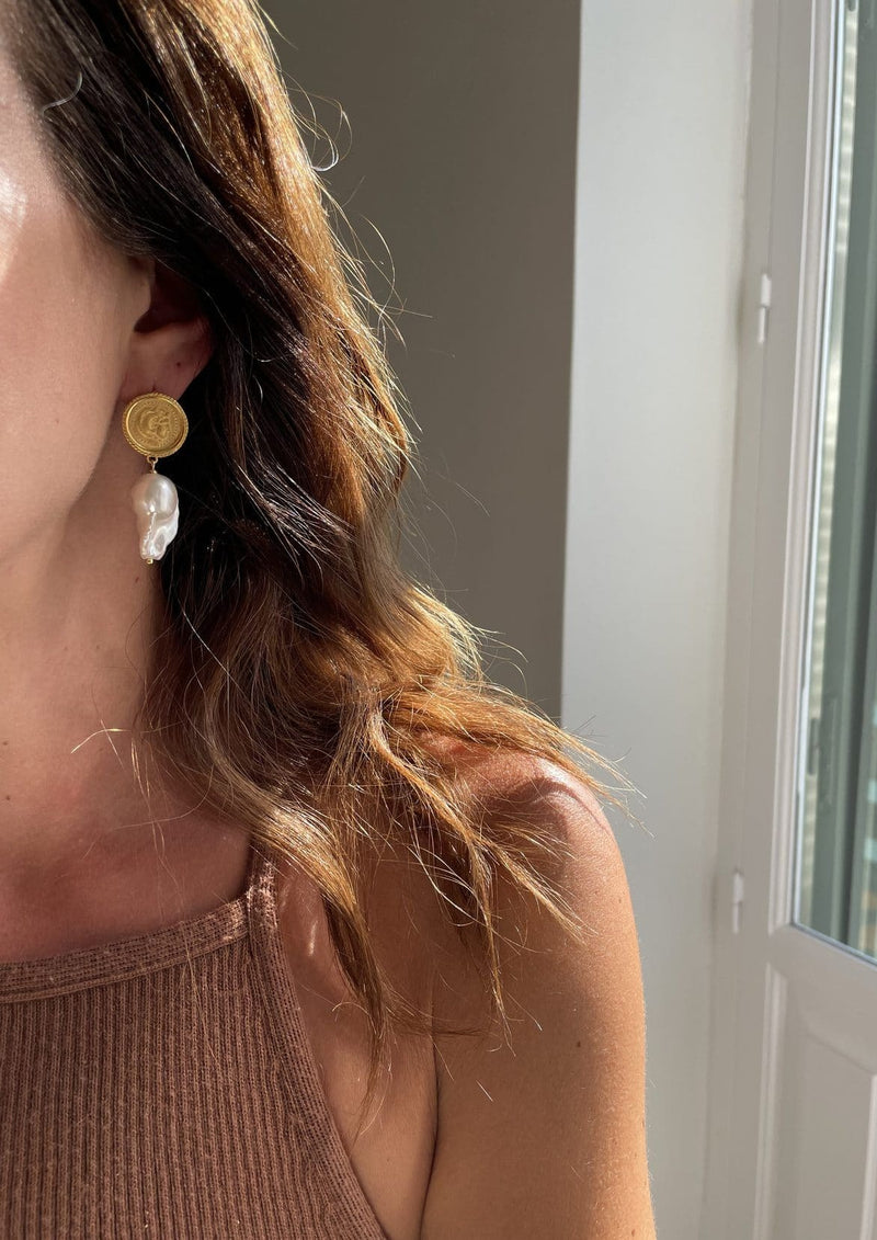 HERCULES LOST SEA PIN EARRINGS - JUSTBRAZIL