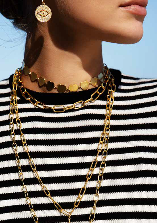 Antonia Karra-Dock Chain Short Necklace-Justbrazil