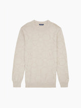 Frescobol-Ricardo Jacquard Sweater Straw-Justbrazil
