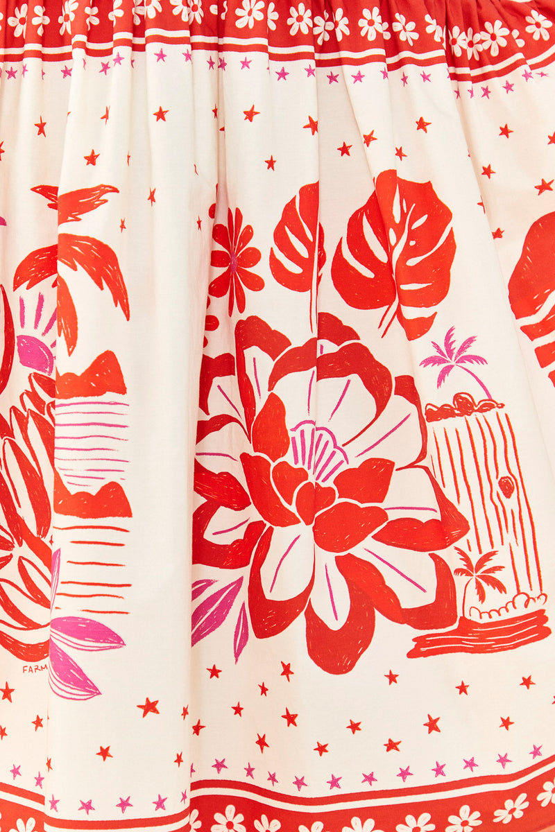 Rio Tiles Eng Midi Dress