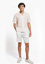 Roberto Linen Shirt Bola De Frescobol Sand Pink