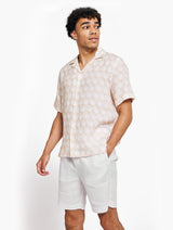 Roberto Linen Shirt Bola De Frescobol Sand Pink