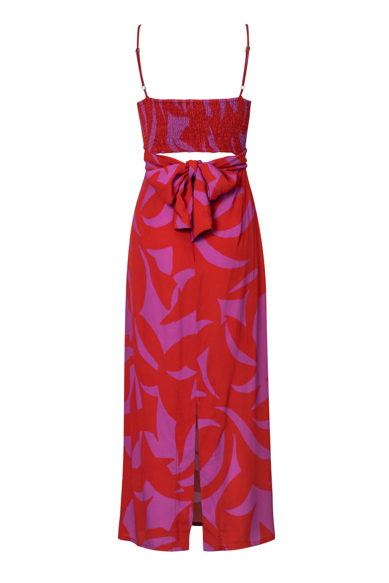 Cala de la Cruz-Sabina Gammimaagenta Dress-Justbrazil