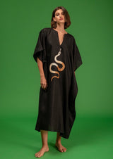 Galeria-Santos Black Snake Kaftan-Justbrazil