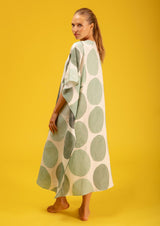Galeria-Santos Poa Green Kaftan-Justbrazil