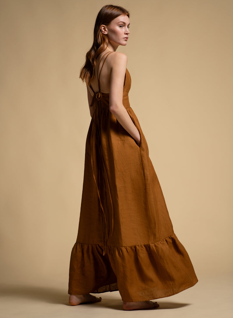 BOTANICO CHOCOLATE DRESS GALERIA JUSTBRAZIL  