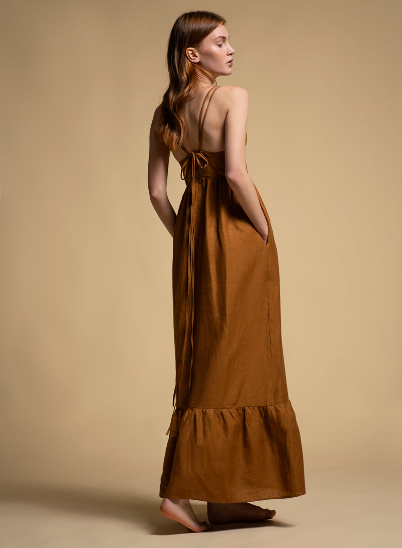 BOTANICO CHOCOLATE DRESS GALERIA JUSTBRAZIL  