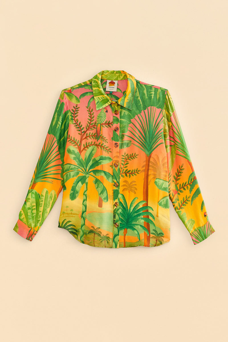 Farm Rio-Shirt-Sunrise Scenario Shirt-Just Brazil