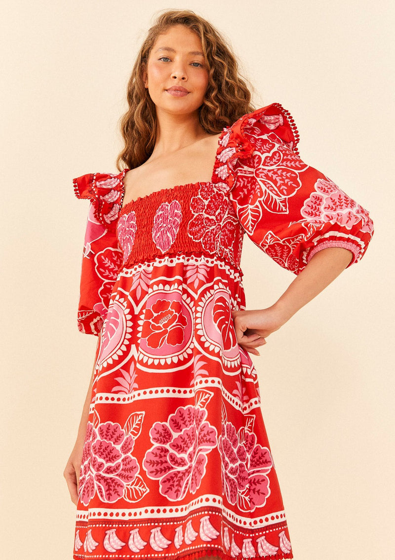 Farm Rio-Summer Sunrise Mini Dress-Justbrazil