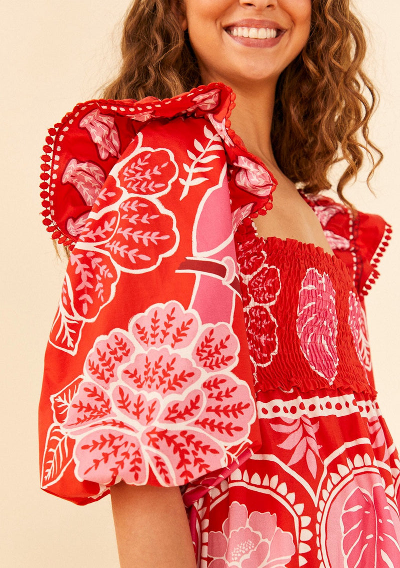 Farm Rio-Summer Sunrise Mini Dress-Justbrazil