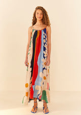 Farm rio -Super Fun Daisy Maxi Dress-Justbrazil