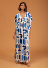 Galeria-Terpsi Geo Blue Kaftan-Justbrazil
