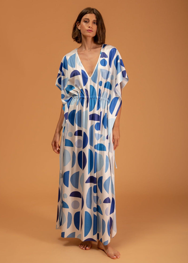 Galeria-Terpsi Geo Blue Kaftan-Justbrazil