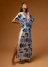 Galeria-Terpsi Geo Blue Kaftan-Justbrazil
