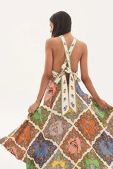 Alemais-Trippy Troppo Halter Midi Dress-Justbrazil