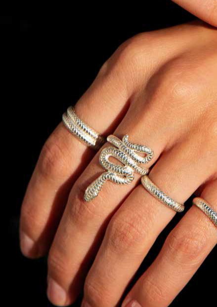 Antonia Karra-Temptation Silver Double Ring-Justbrazil