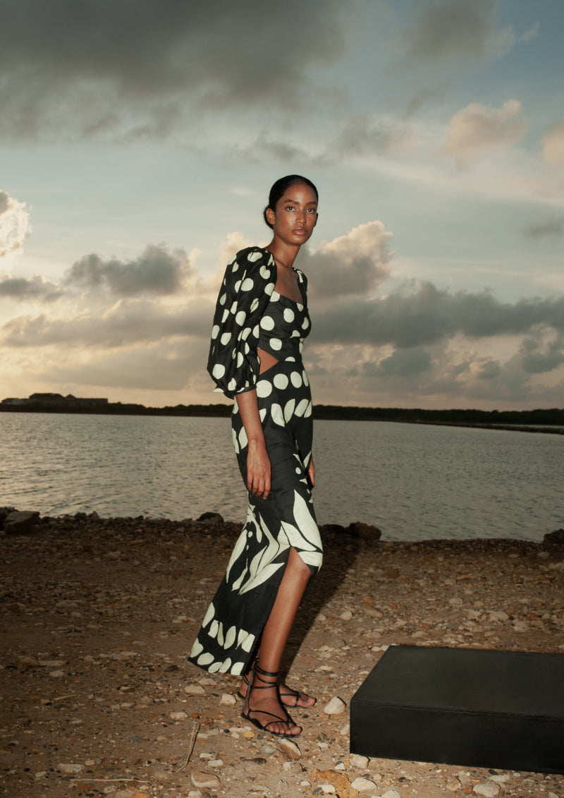Cala de la Cruz-Timbiqui Amalfibw Dress-Justbrazil