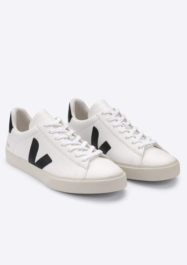Veja-Campo Chromefree Leather White Black-Justbrazil