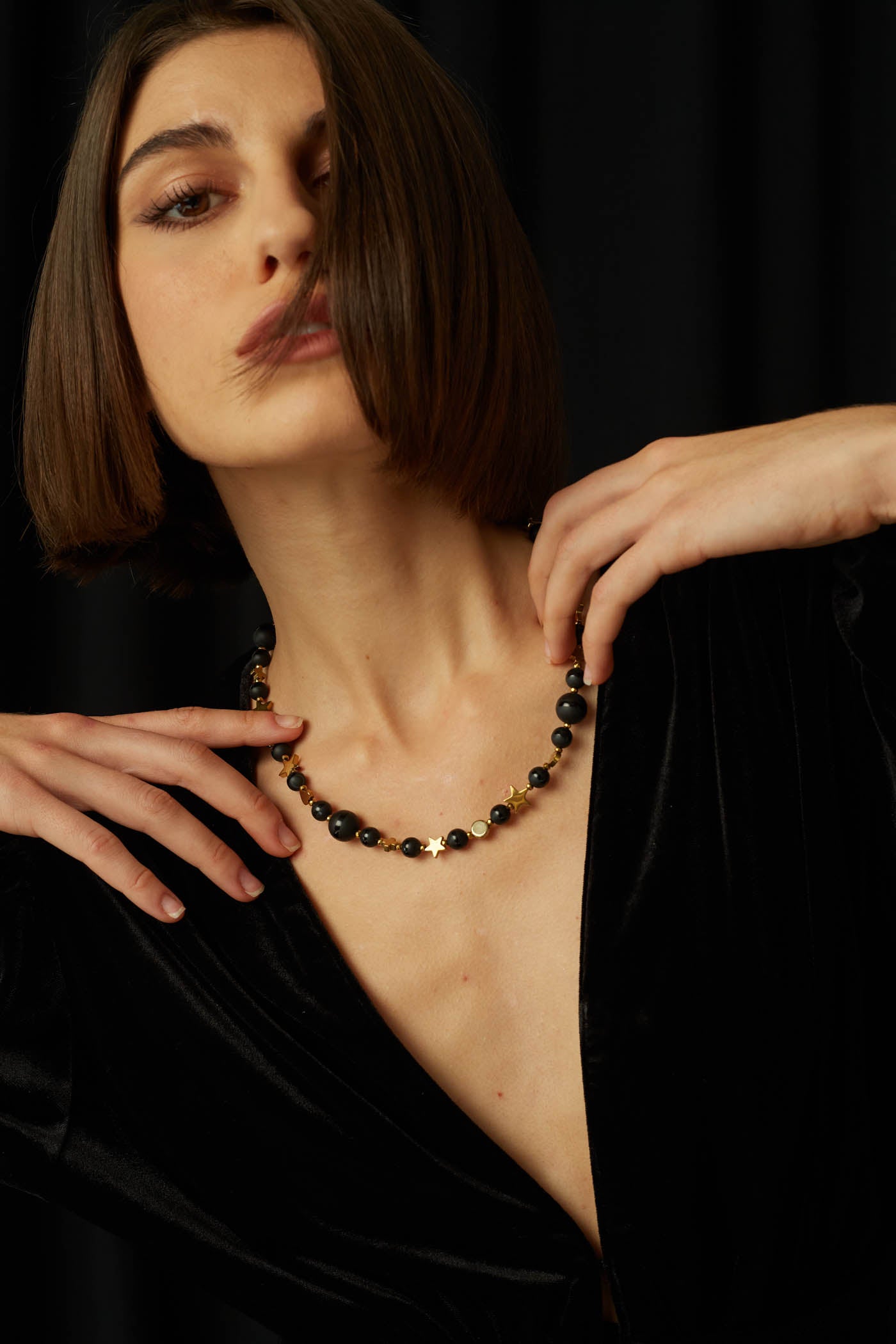 Argo Navis Onyx Short Necklace