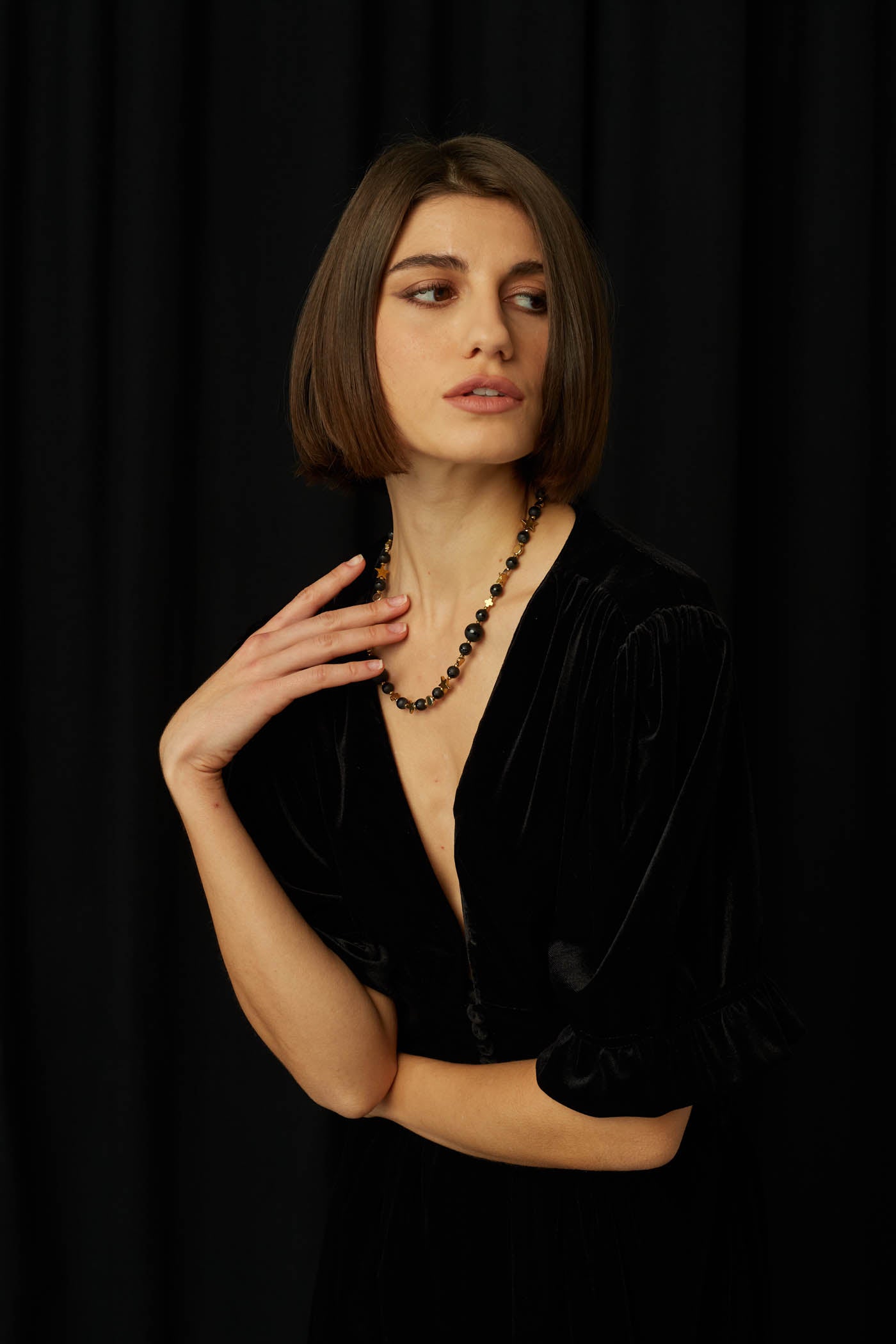 Argo Navis Onyx Short Necklace