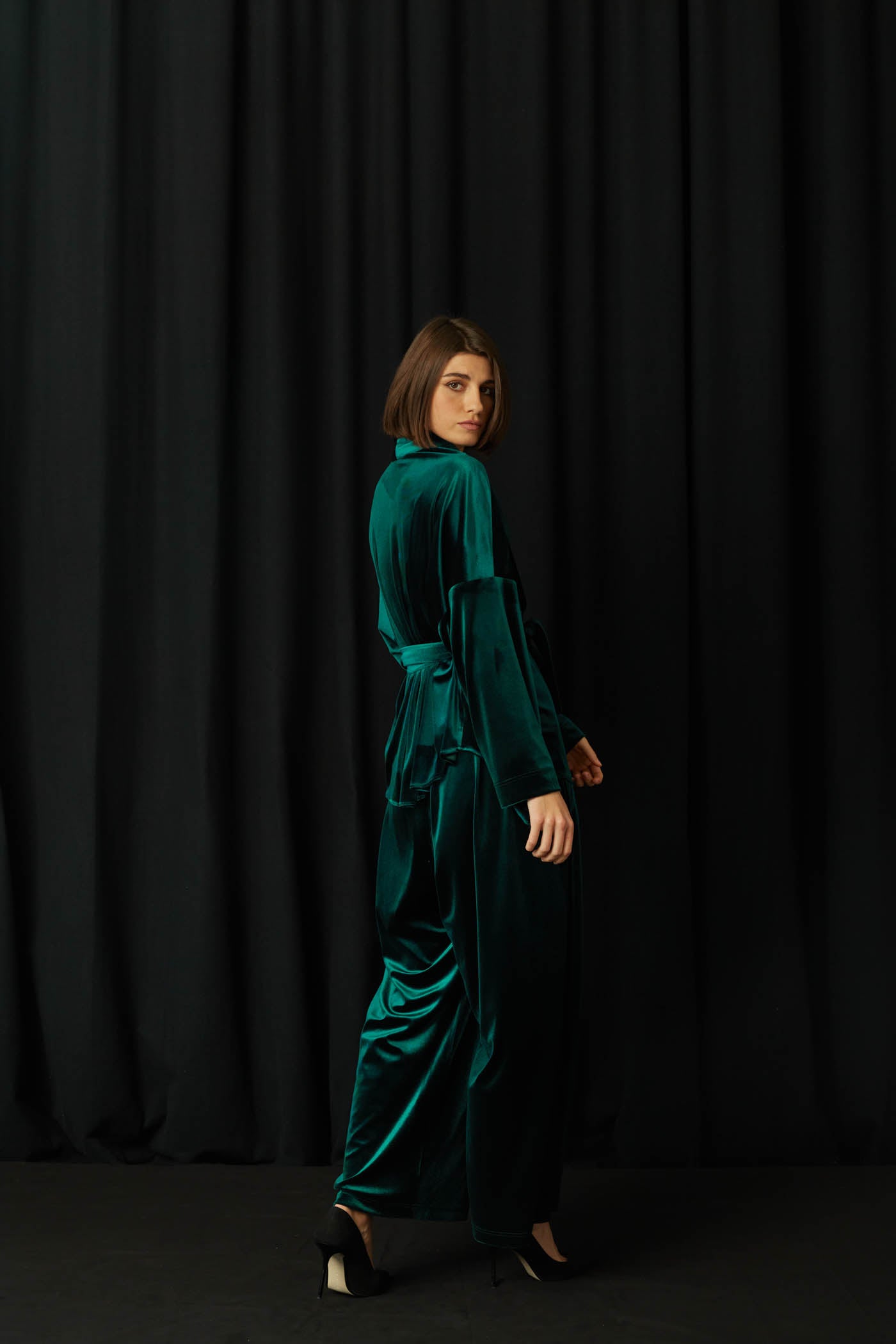 Pedras Green Velvet Trousers