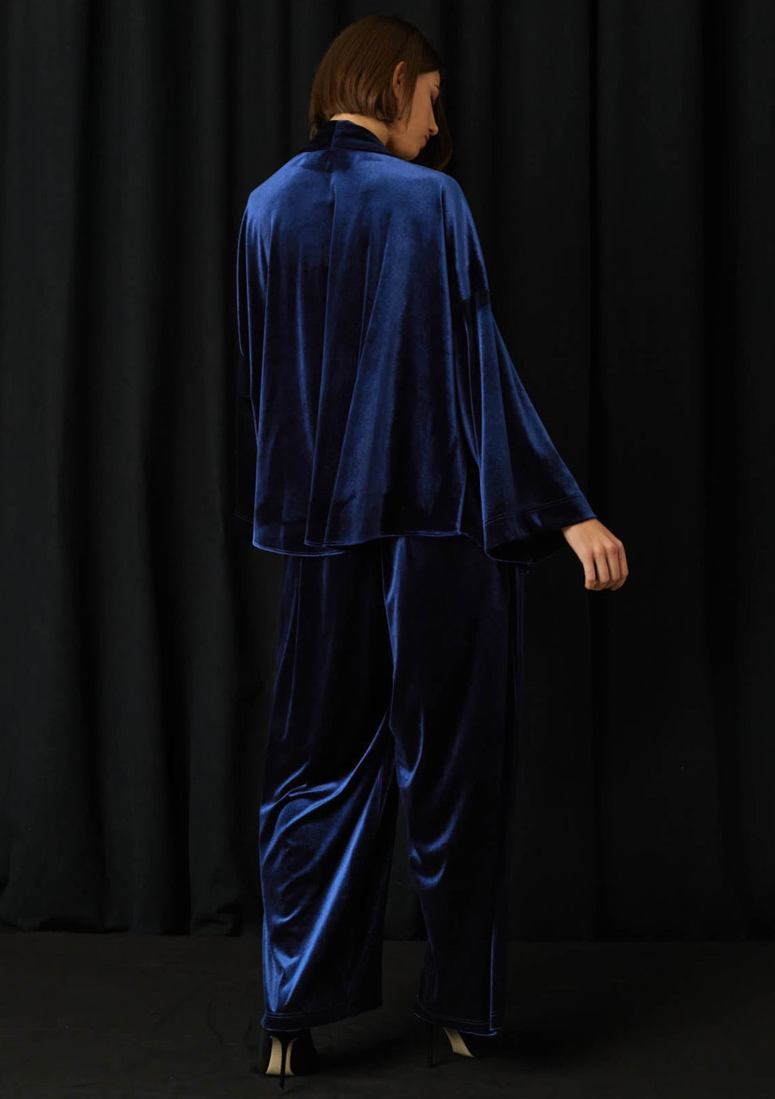 Pedras Blue Velvet Trousers