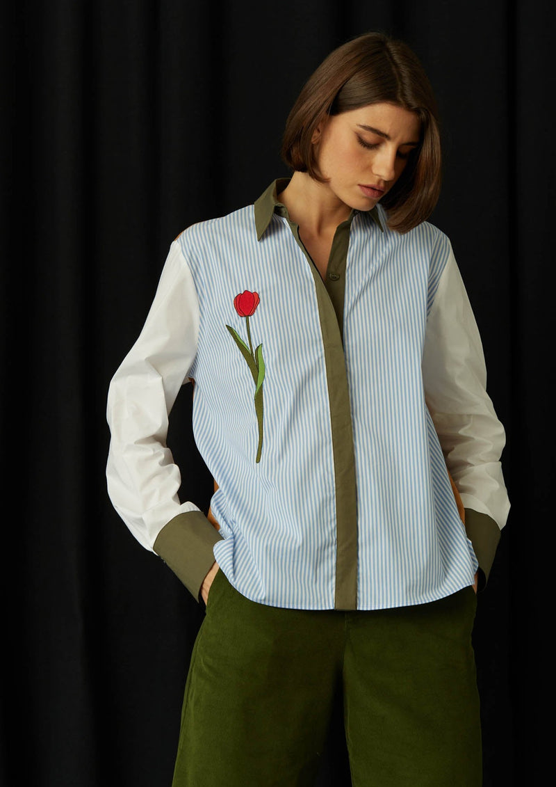 JustBrazil-Shirt-Positano Patchwork Tulip Shirt-Just Brazil