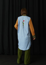 JustBrazil-Shirtdress-Positano Patchwork Tulip Shirtdress-Just Brazil