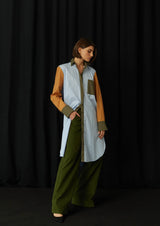 JustBrazil-Shirtdress-Positano Patchwork Tulip Shirtdress-Just Brazil