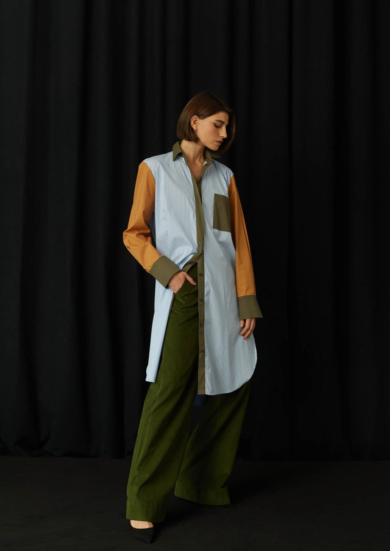 JustBrazil-Shirtdress-Positano Patchwork Tulip Shirtdress-Just Brazil