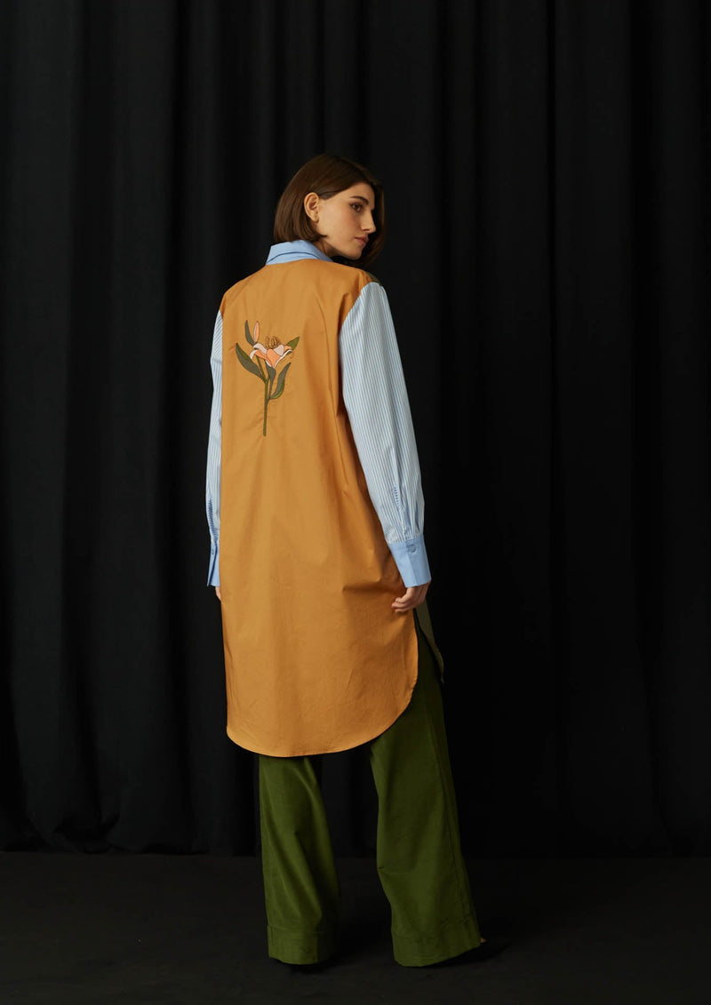 JustBrazil-Shirtdress-Positano Patchwork Lily Shirtdress-Just Brazil