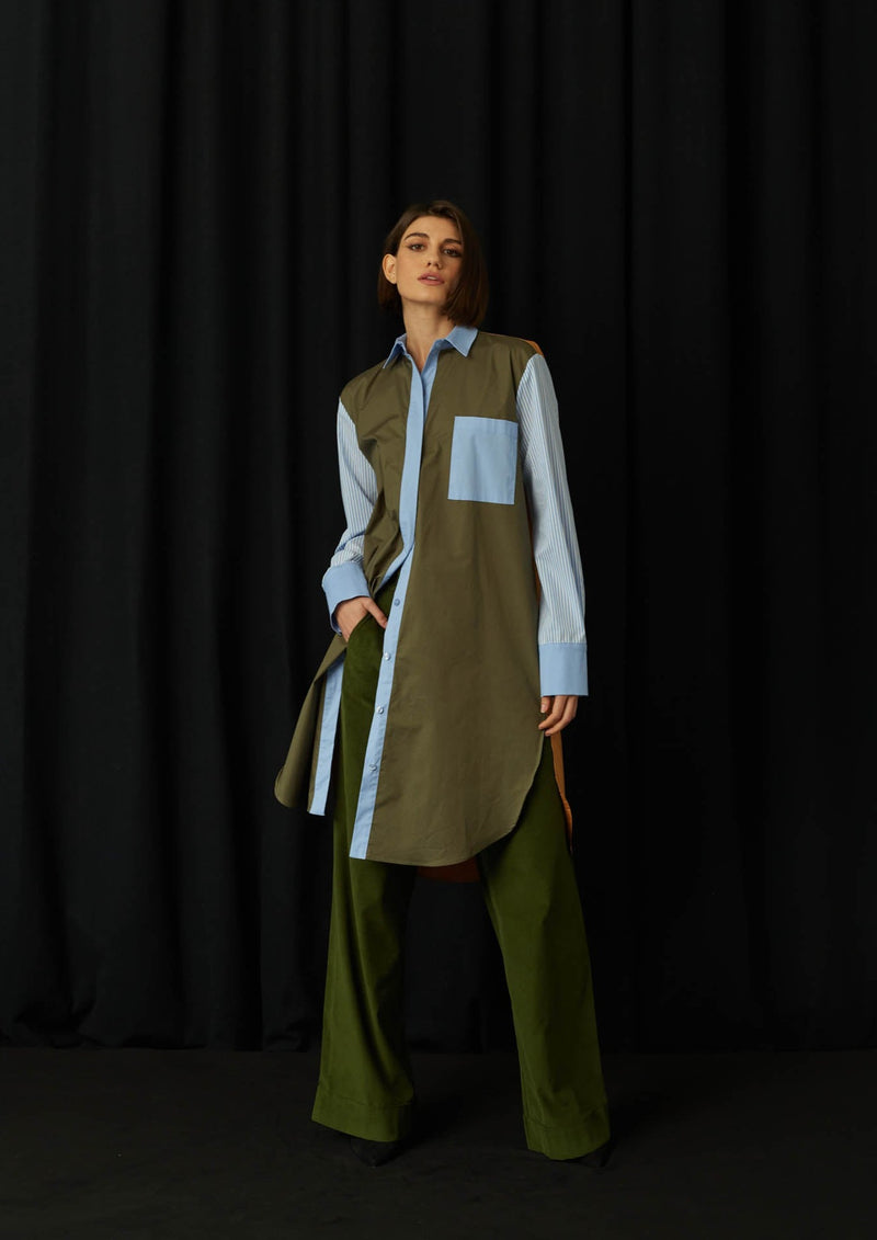JustBrazil-Shirtdress-Positano Patchwork Lily Shirtdress-Just Brazil