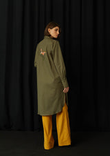 JustBrazil-Shirtdress-ositano Lily Khaki Shirtdress-Just Brazil