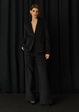 Romero Corduroy Black Trousers