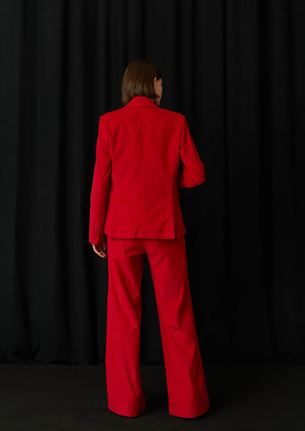 JustBrazil-Blazer-Romero Corduroy Red Trousers-Just Brazil