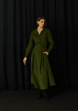 JustBrazil-Skirt-Bastos Corduroy Khaki Skirt-Just Brazil
