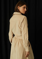 JustBrazil-Skirt-Bastos Corduroy Vanilla Skirt-Just Brazil
