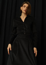 Rivera Corduroy Black Shirt